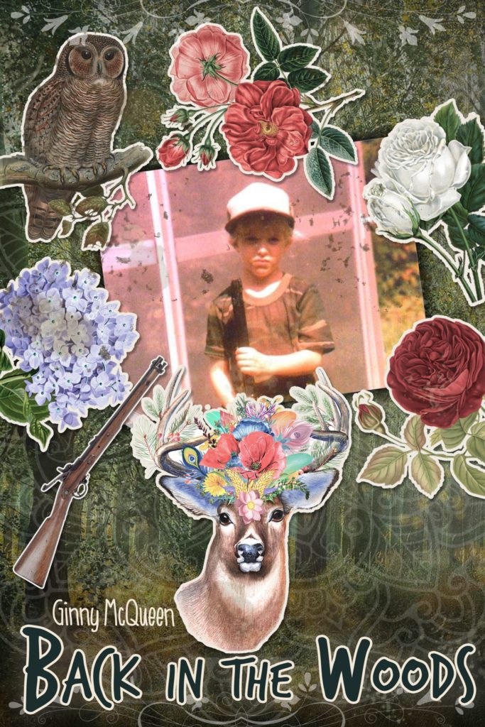 book cover including a photo of a 5 year old blonde girl dressed in camo holding a gun