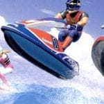 cover of Wave Race 64, 3 characters on jetskis