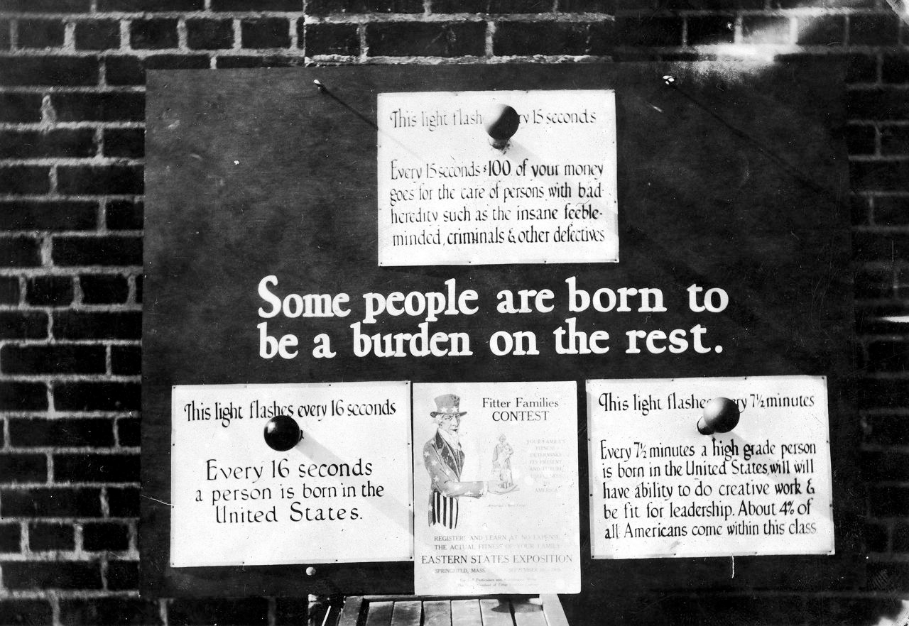 US eugenics society display from 1920s or 30s